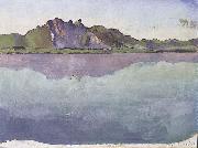 Ferdinand Hodler Thunersee mit Stockhornkette oil